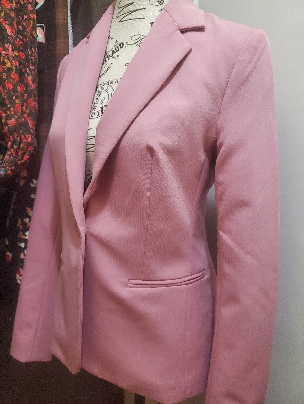 Revamped Heather Rose Pink Blazer - Picture 7 of 8